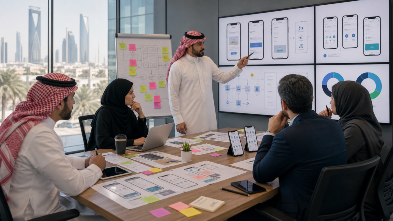 شركة تصميم تطبيقات احترافية ورشة اكتشاف المشروع