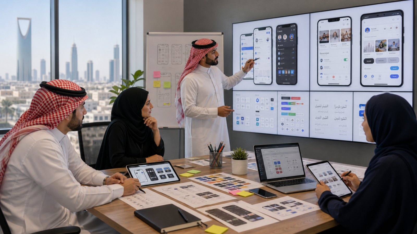 تصميم واجهات تطبيق أندرويد وآيفون