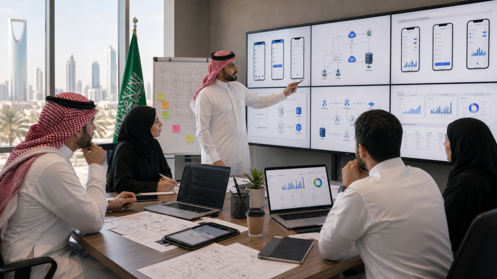 تكامل تطبيق الجوال مع أنظمة الشركة