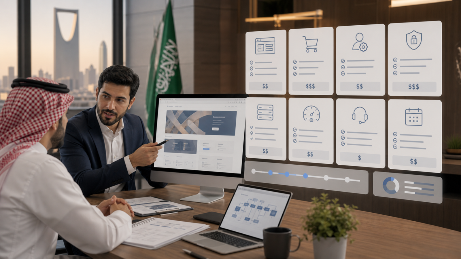 تخطيط تكلفة تطوير موقع مخصص ونطاق العمل