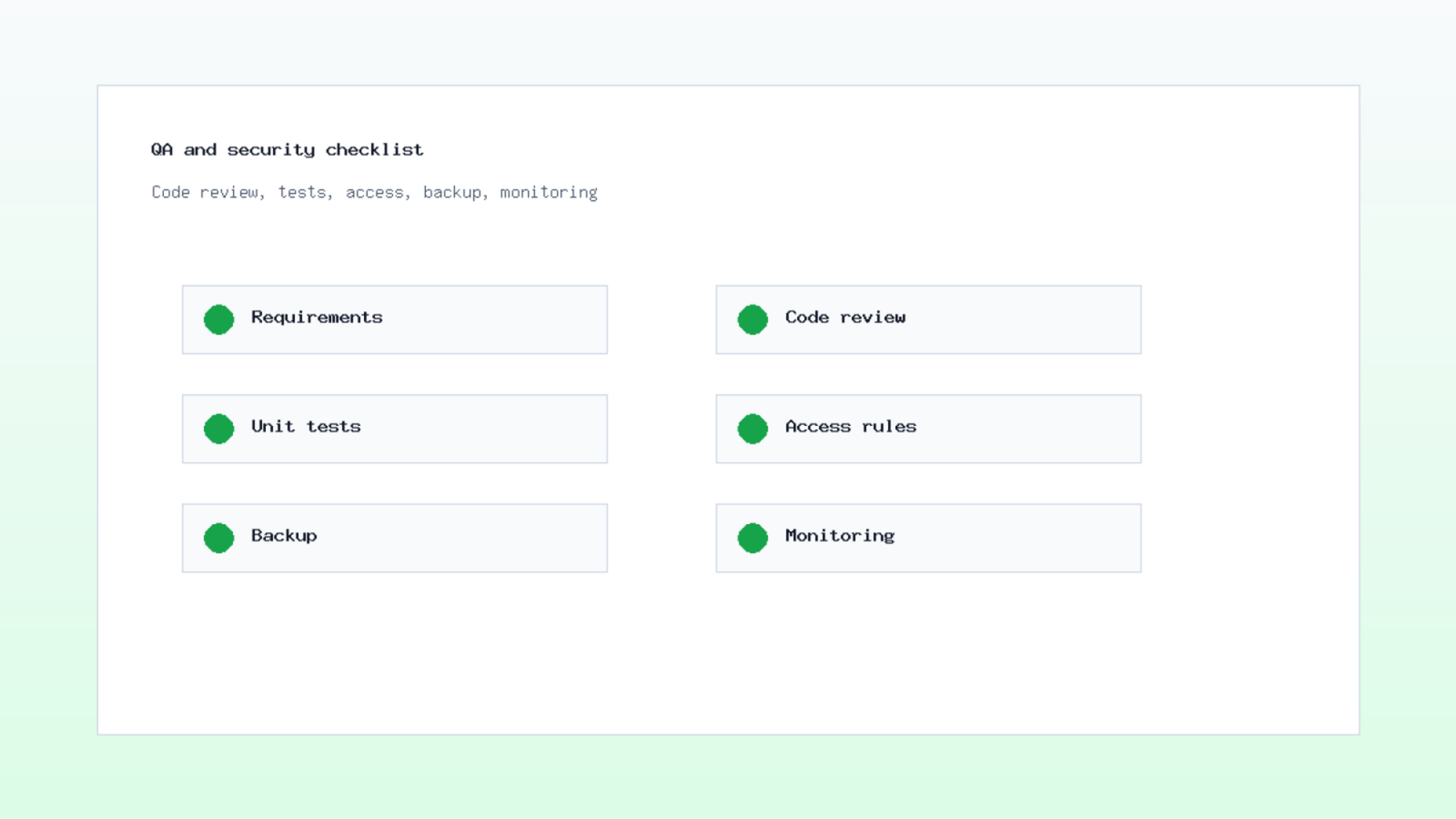 Checklist sécurité pour développement logiciel Dammam et ERP sur mesure